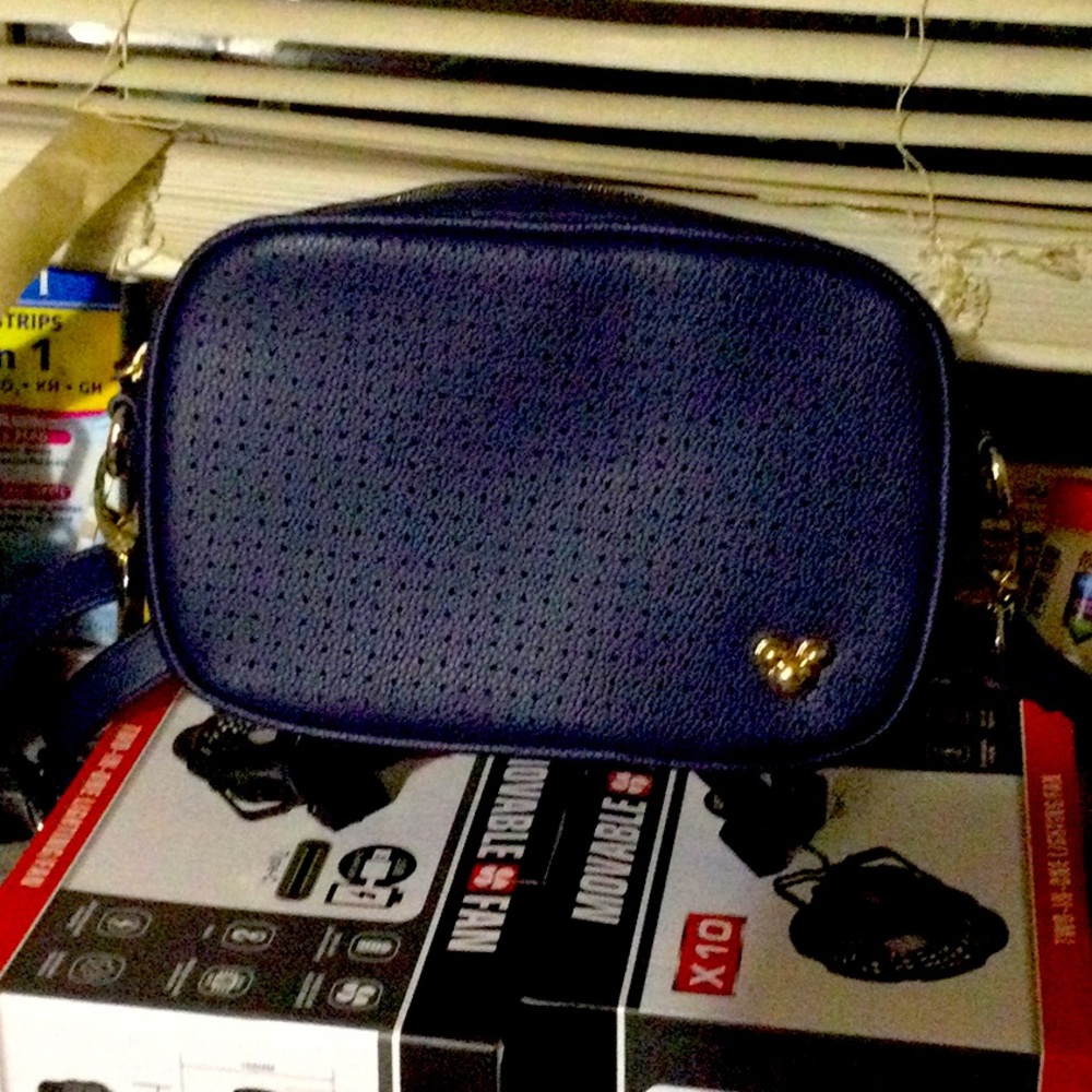 Disney blue leather purse